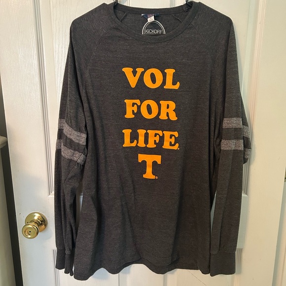 MV Sport Tops - MV Sport Charcoal and Orange UT Vols Long Sleeve Tee